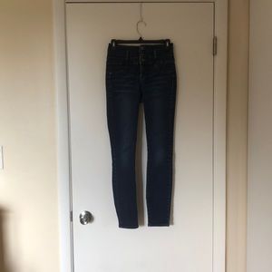 High rise skinny jeans